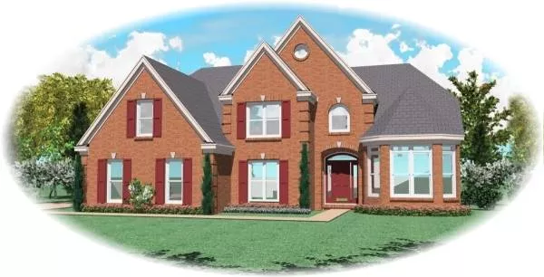 image of 2 story french country house plan 8142